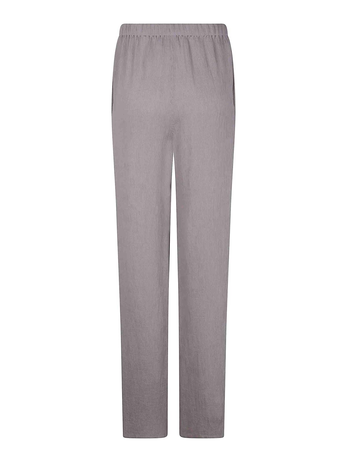Shop Emporio Armani Trousers In Grey