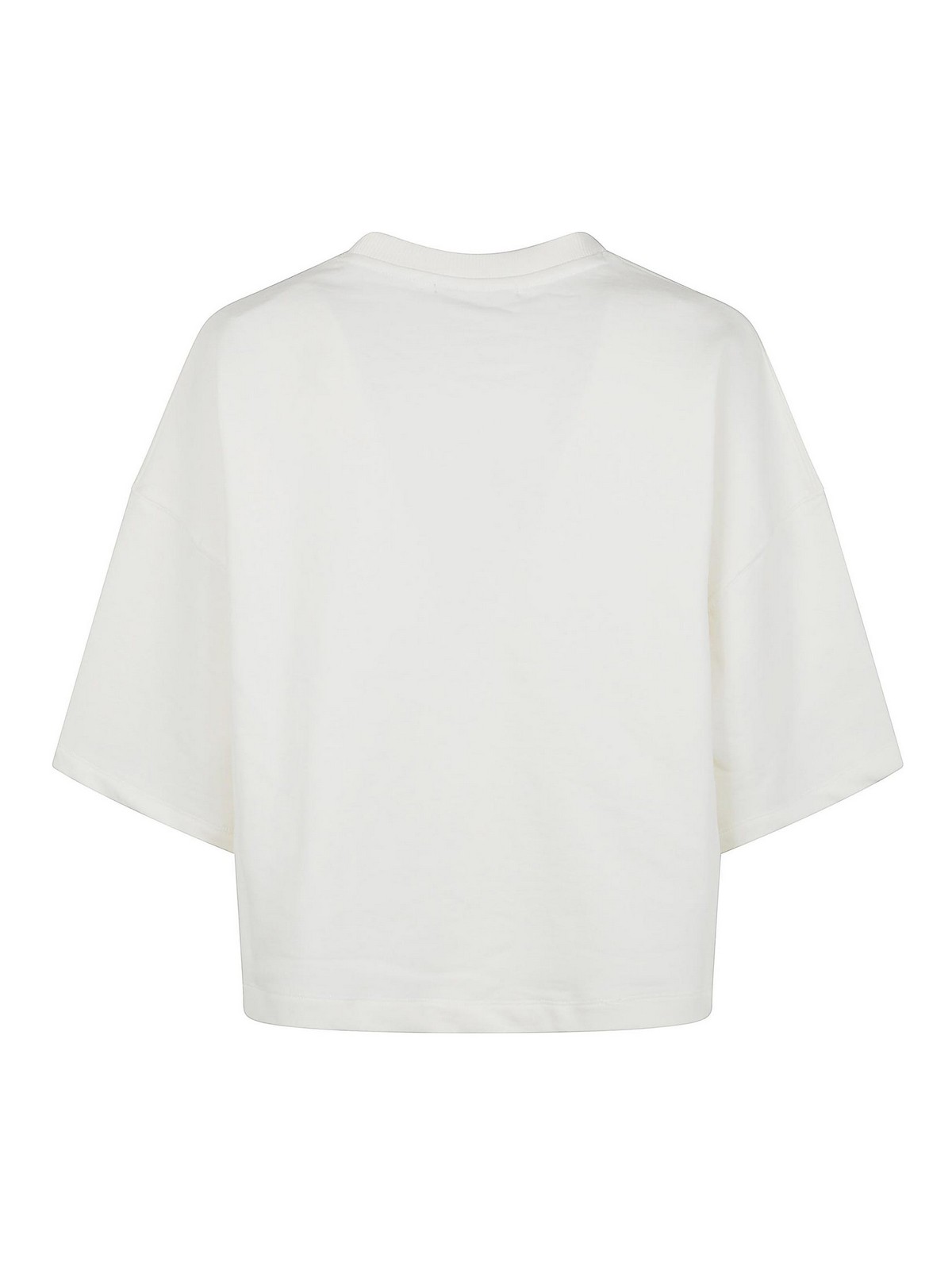 Essentiel Antwerp Hotanical Boxy Sweatshirt By Essentiel In White