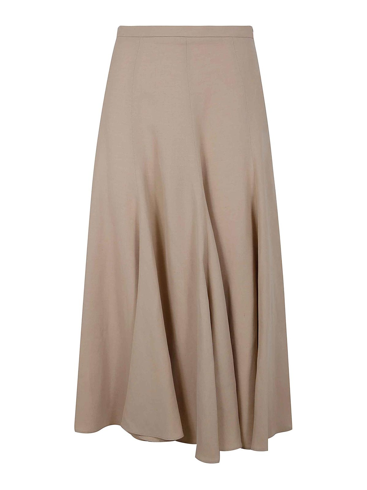 Fabiana Filippi Flared Skirt In Nude & Neutrals