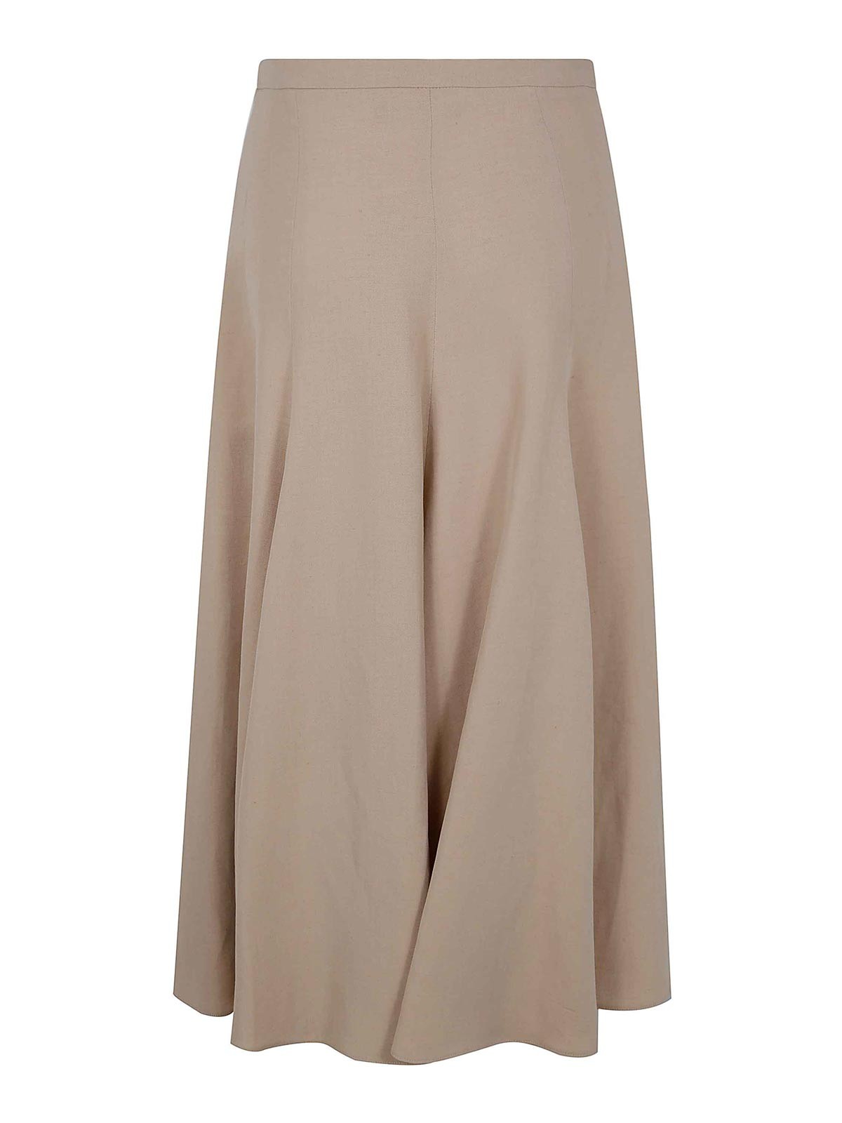 Fabiana Filippi Flared Skirt In Nude & Neutrals