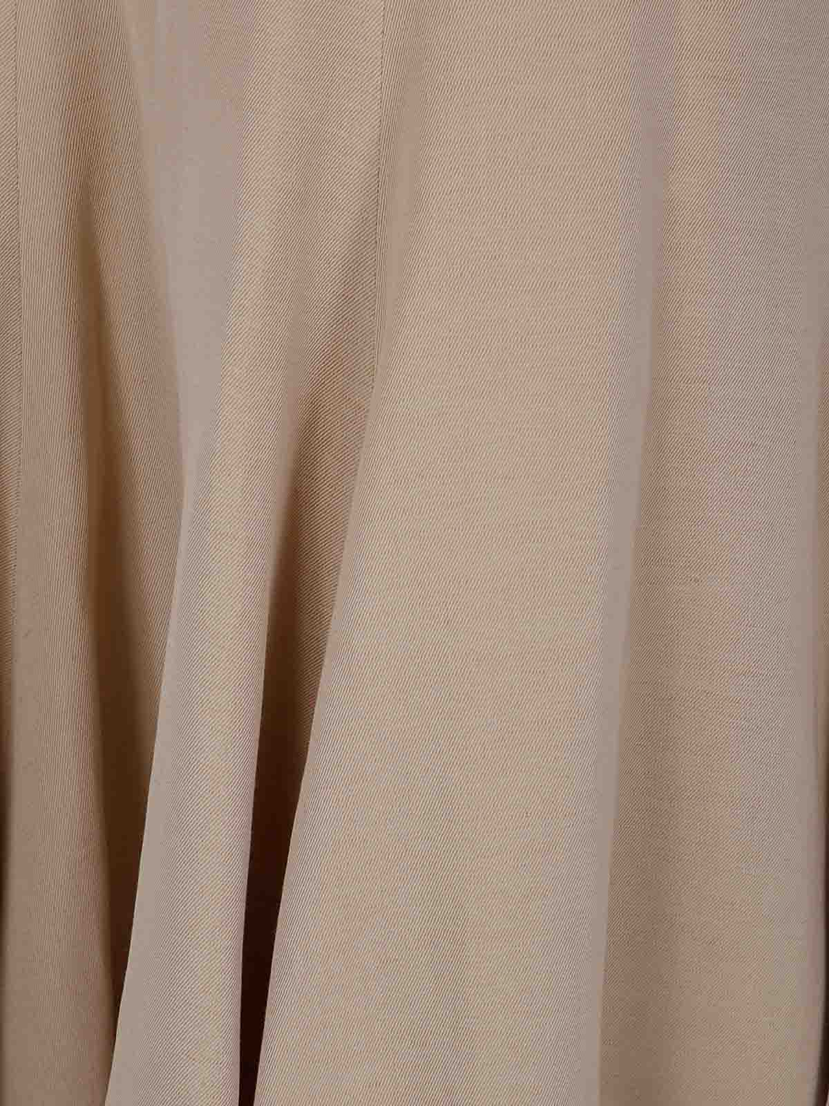 Fabiana Filippi Flared Skirt In Nude & Neutrals