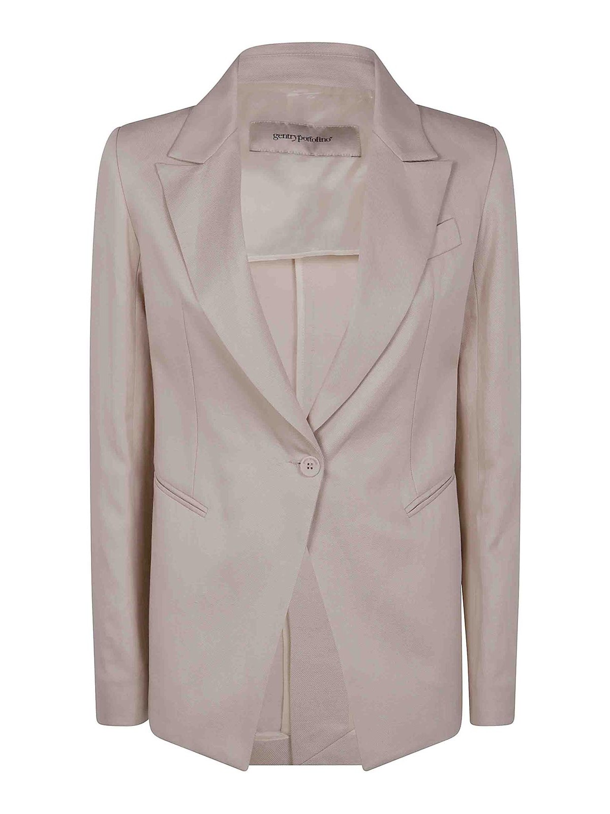 Gentryportofino Woven Jacket In Nude & Neutrals