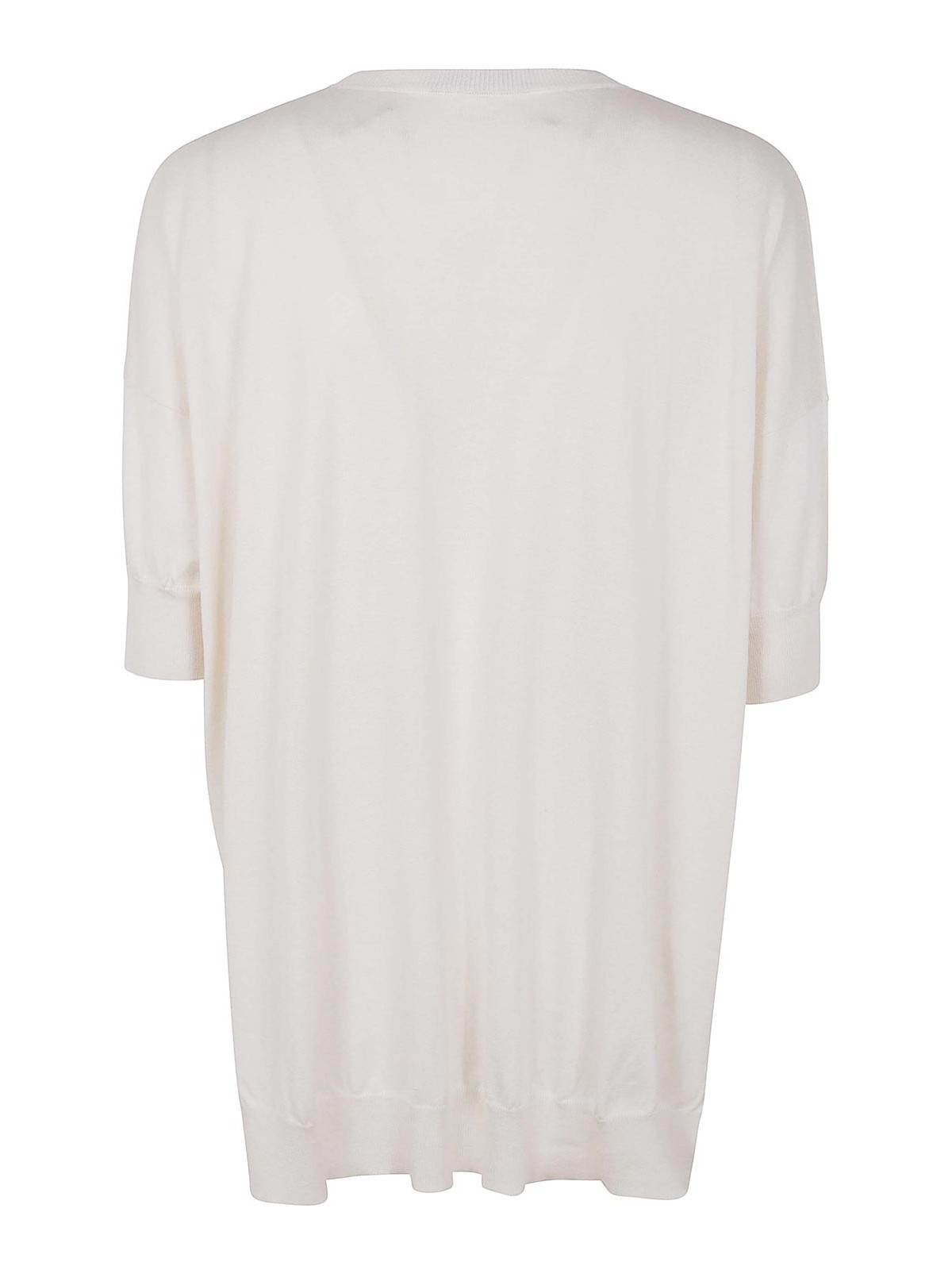Gentryportofino Knit Sweater Round Neck In White