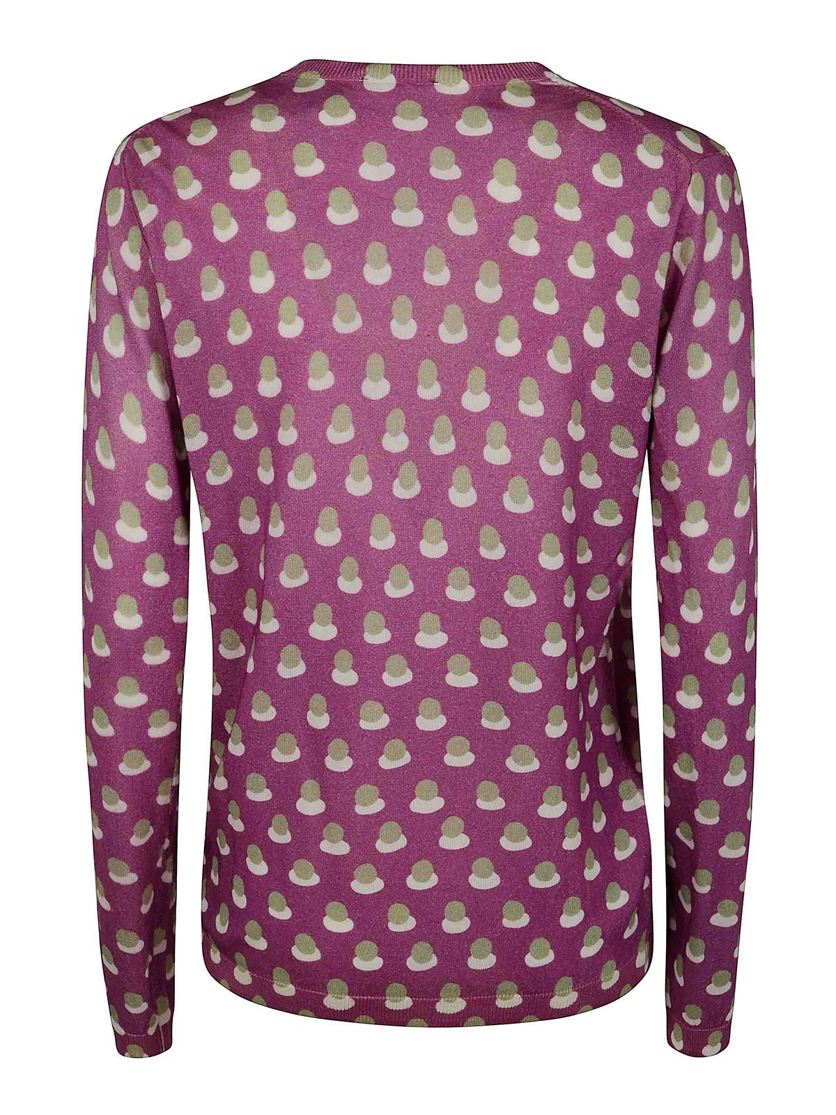 In Bed With You Printed V Neck Sweater In Pink
