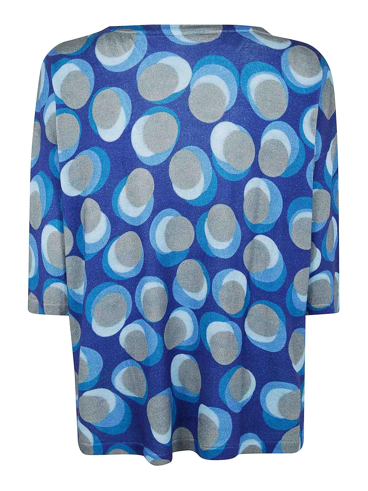 In Bed With You Squared Round Neck Sweater In Blue