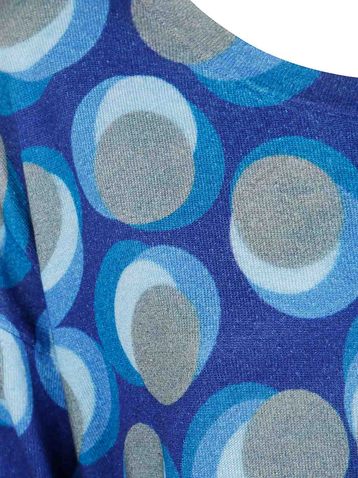 In Bed With You Squared Round Neck Sweater In Blue