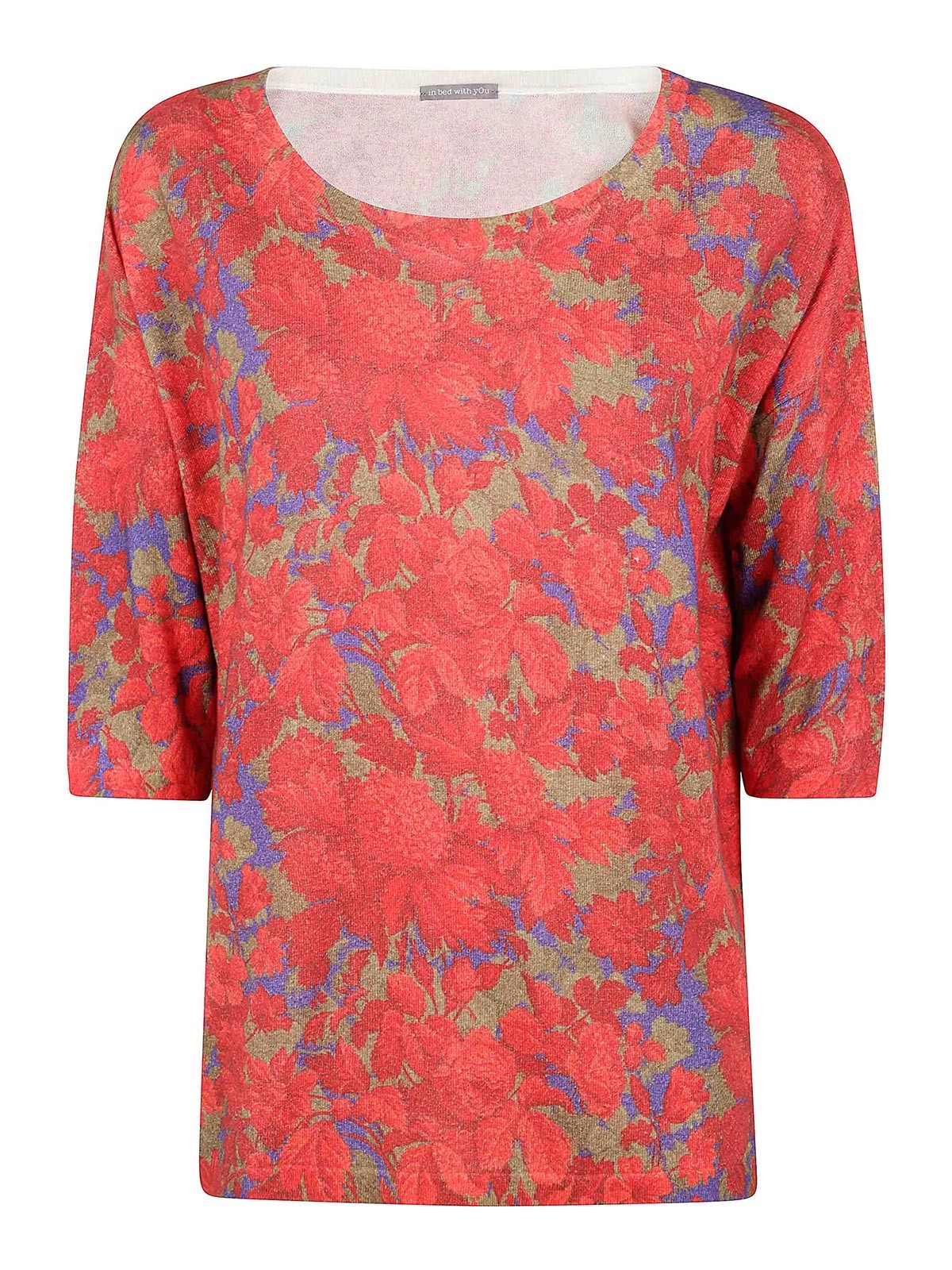 In Bed With You Squared Round Neck Sweater In Red