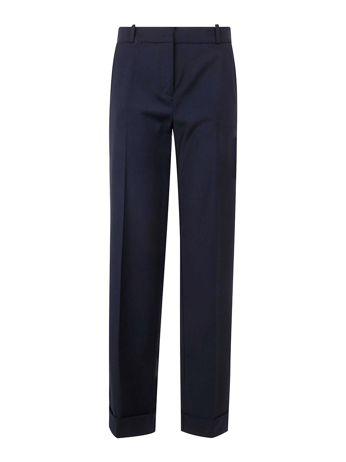 Kiltie Andrew Wide Leg Trousers In Blue