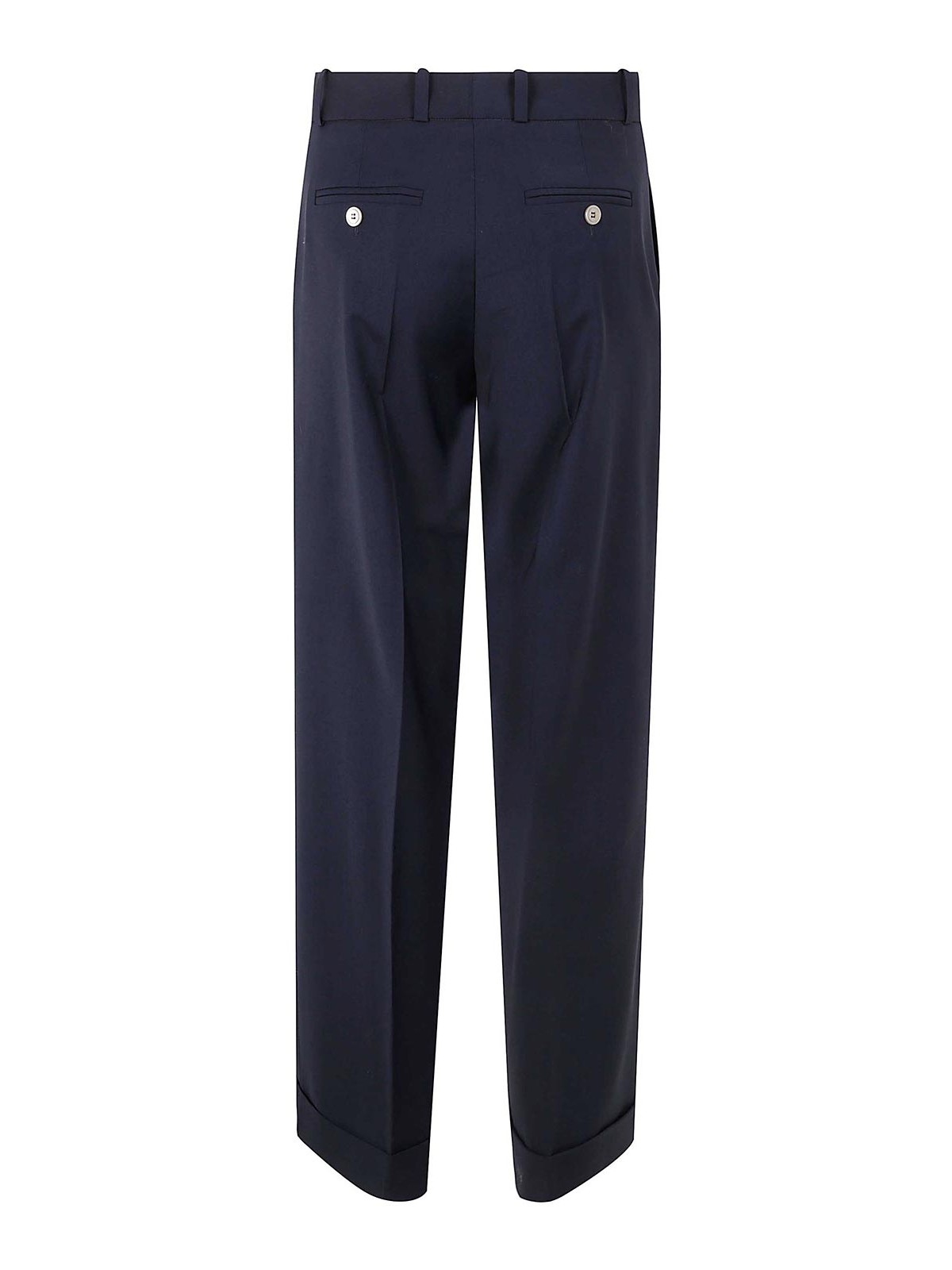 Kiltie Andrew Wide Leg Trousers In Blue