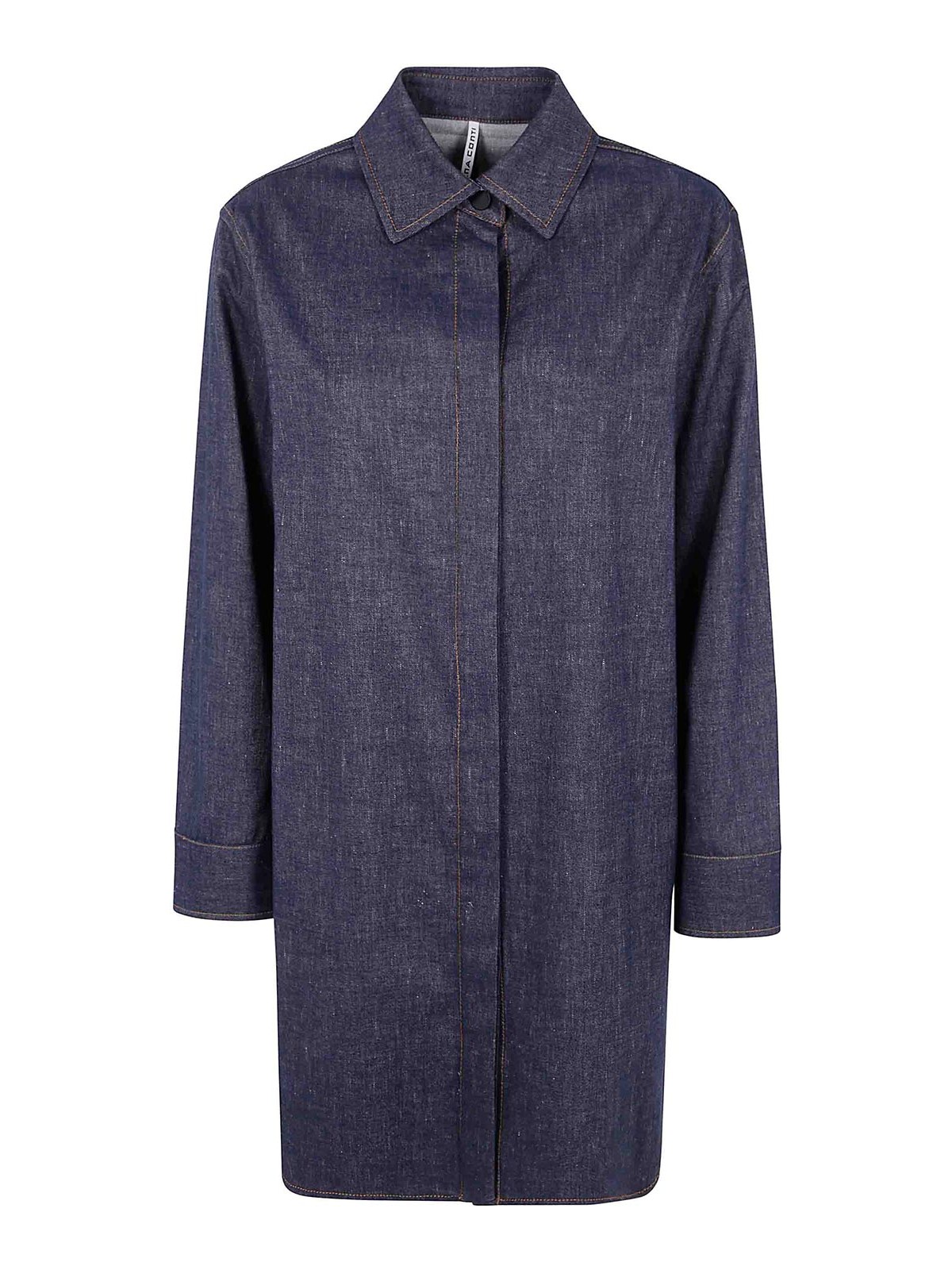 Liviana Conti Cotton Shirt In Blue