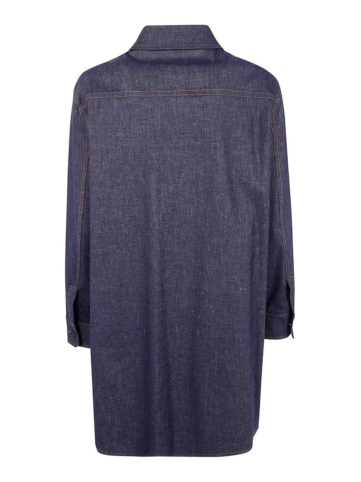Liviana Conti Cotton Shirt In Blue