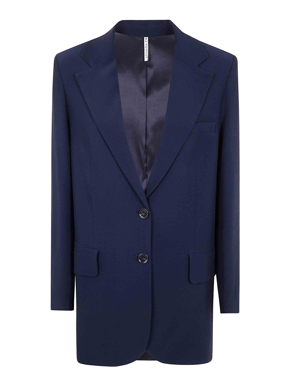 Liviana Conti Single-breasted Blazer In Blue