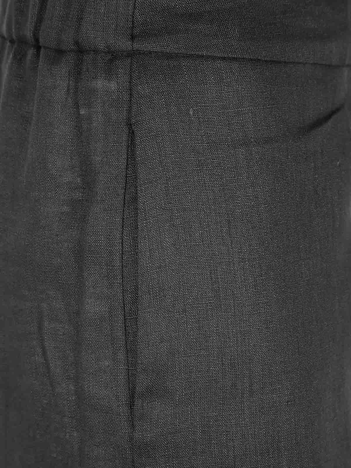 Liviana Conti Elastic Waist Pants In Black