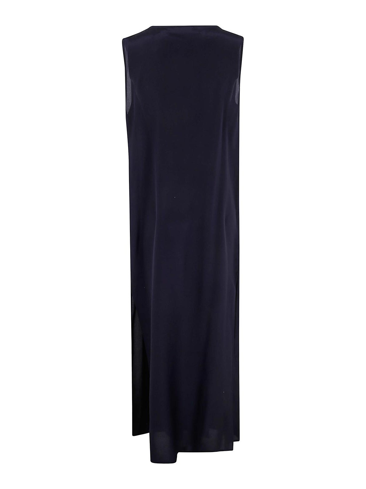 P.a.r.o.s.h Parosh Drape Neck Shift Dress In Blue