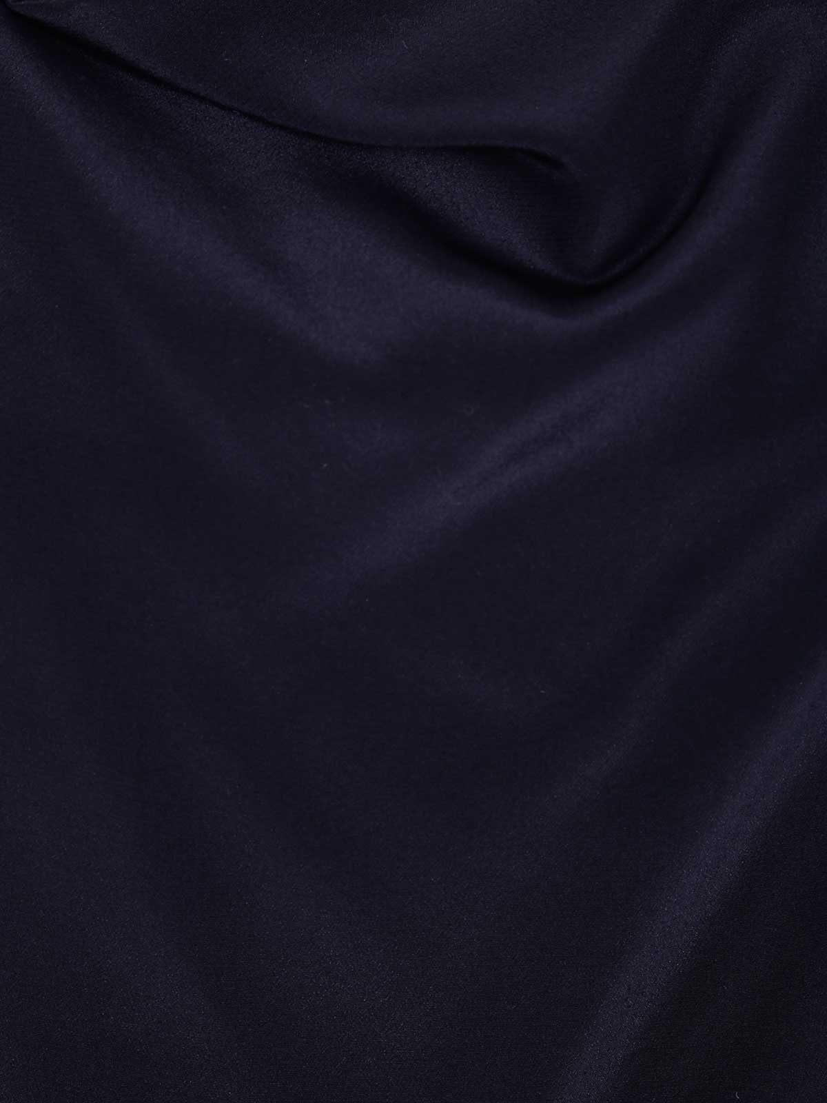 P.a.r.o.s.h Parosh Drape Neck Shift Dress In Blue