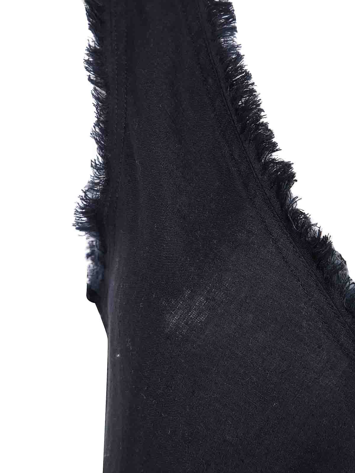 P.a.r.o.s.h Parosh Fringe Edge Maxi Dress In Black