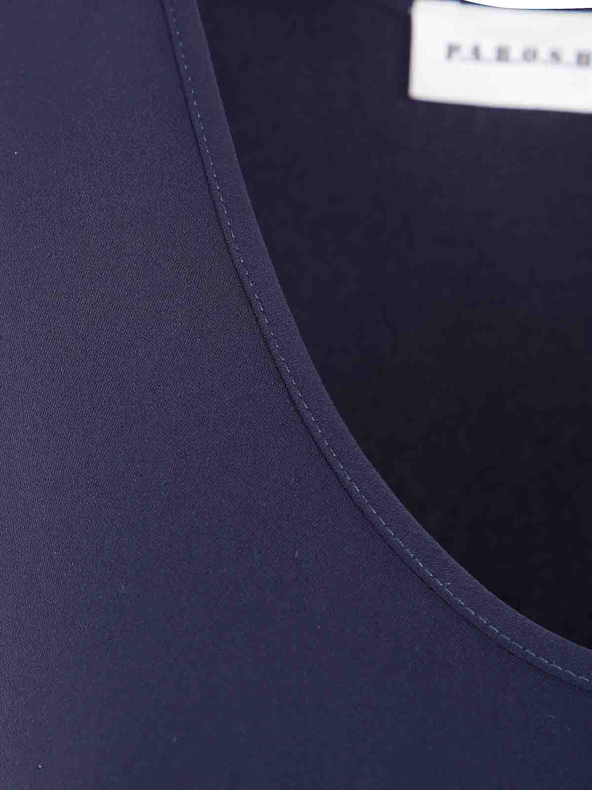 P.a.r.o.s.h Sleeveless Blouse In Blue