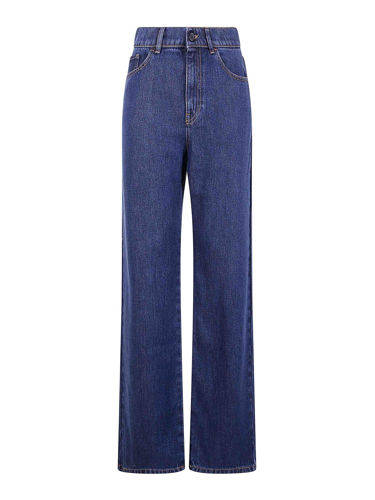 P.A.R.O.S.H PANTALÓN CASUAL - AZUL