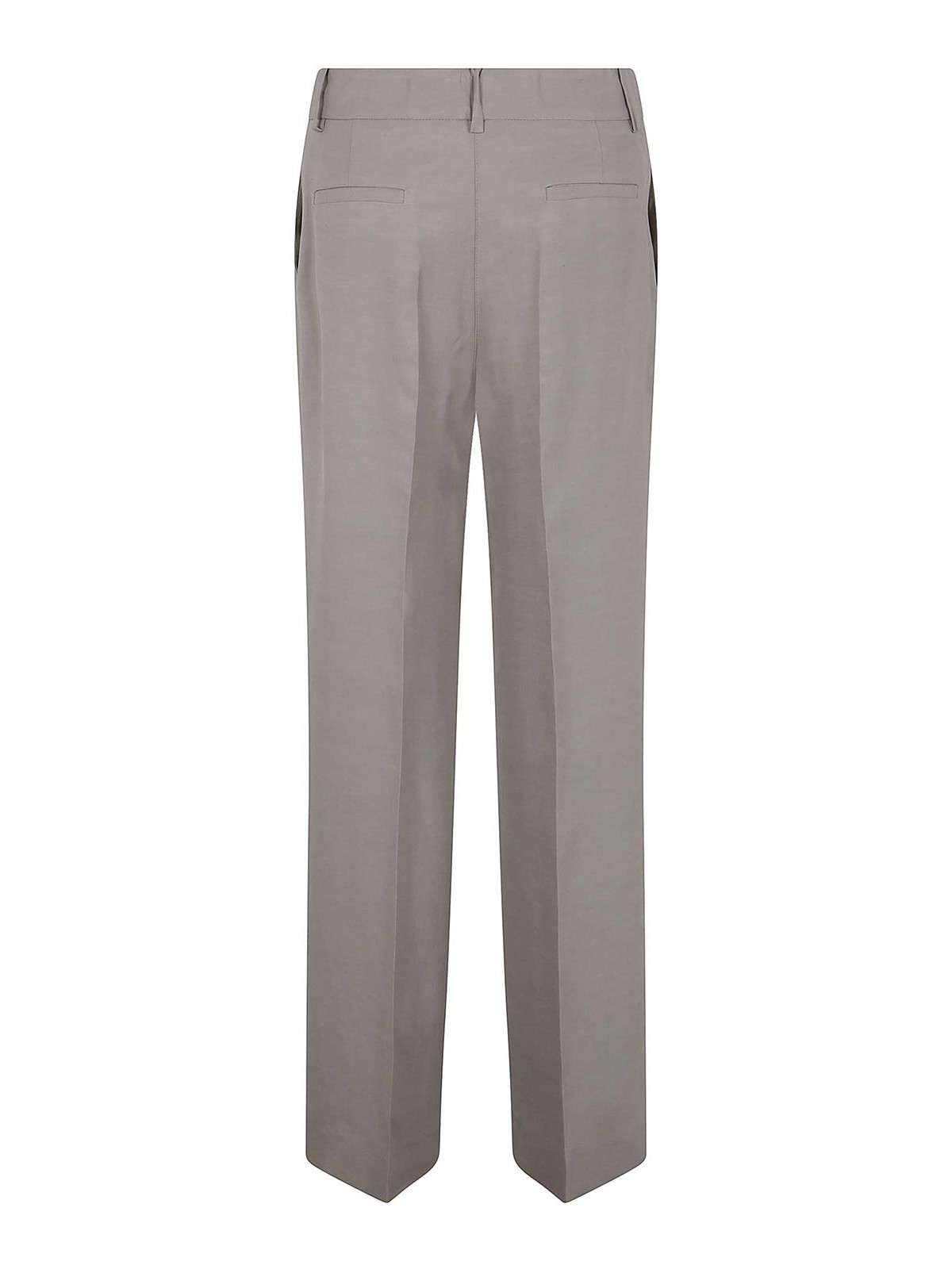P.a.r.o.s.h Parosh Wide Leg Trousers In Grey