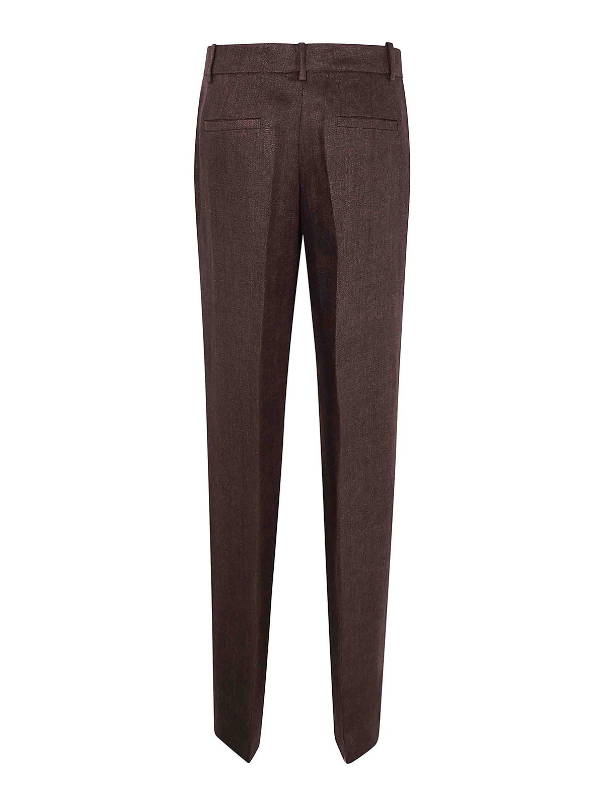 Shop P.a.r.o.s.h Trousers In Brown