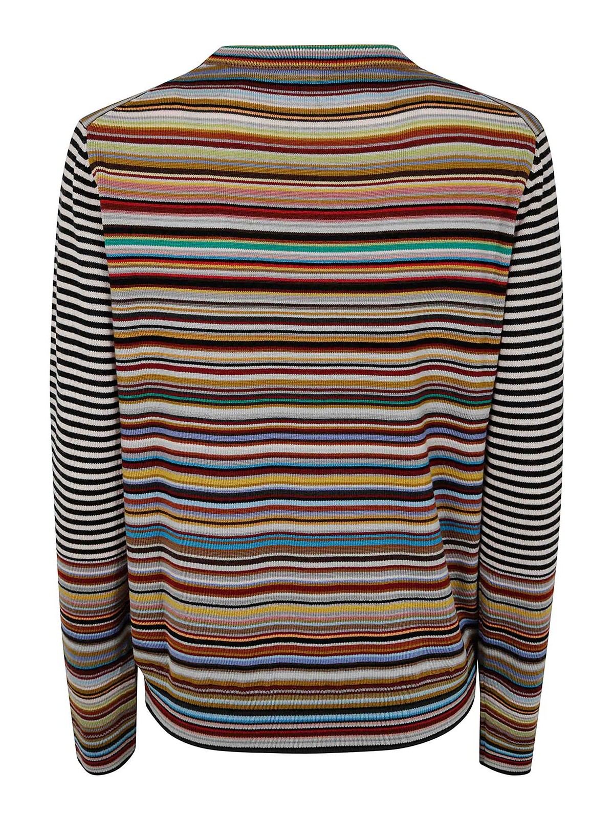 Paul Smith Womens Knitted Sweater Crewneck In Multicolour