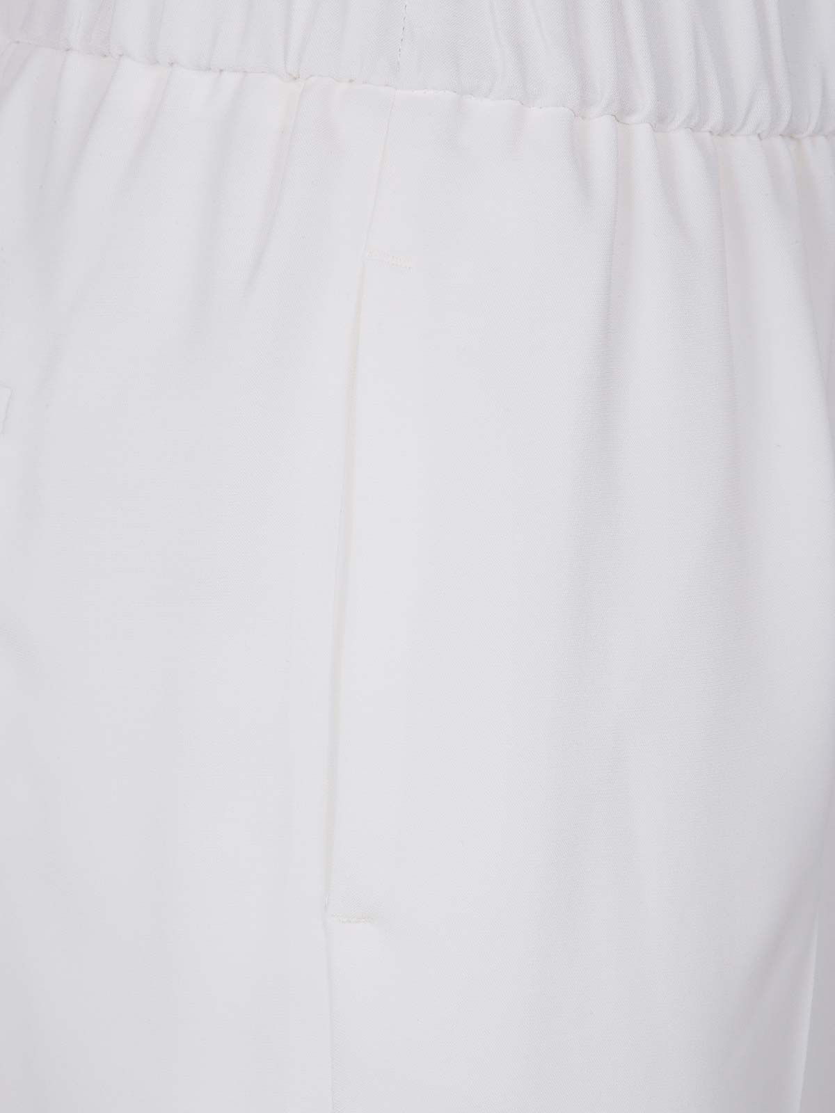 Peserico Viscose Cady Stretch Trousers In White