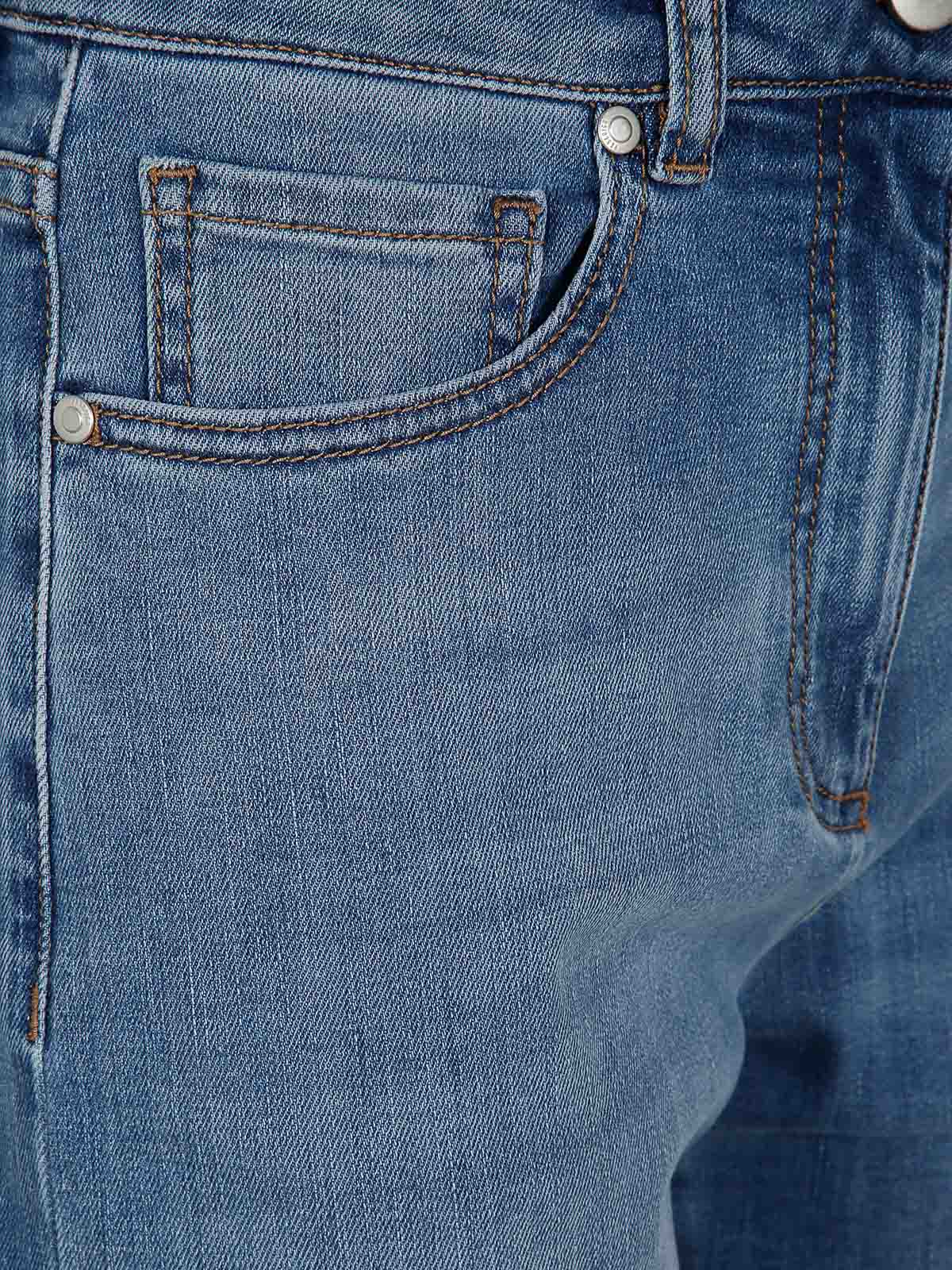 Peserico Comfort Light Denim Trousers In Blue