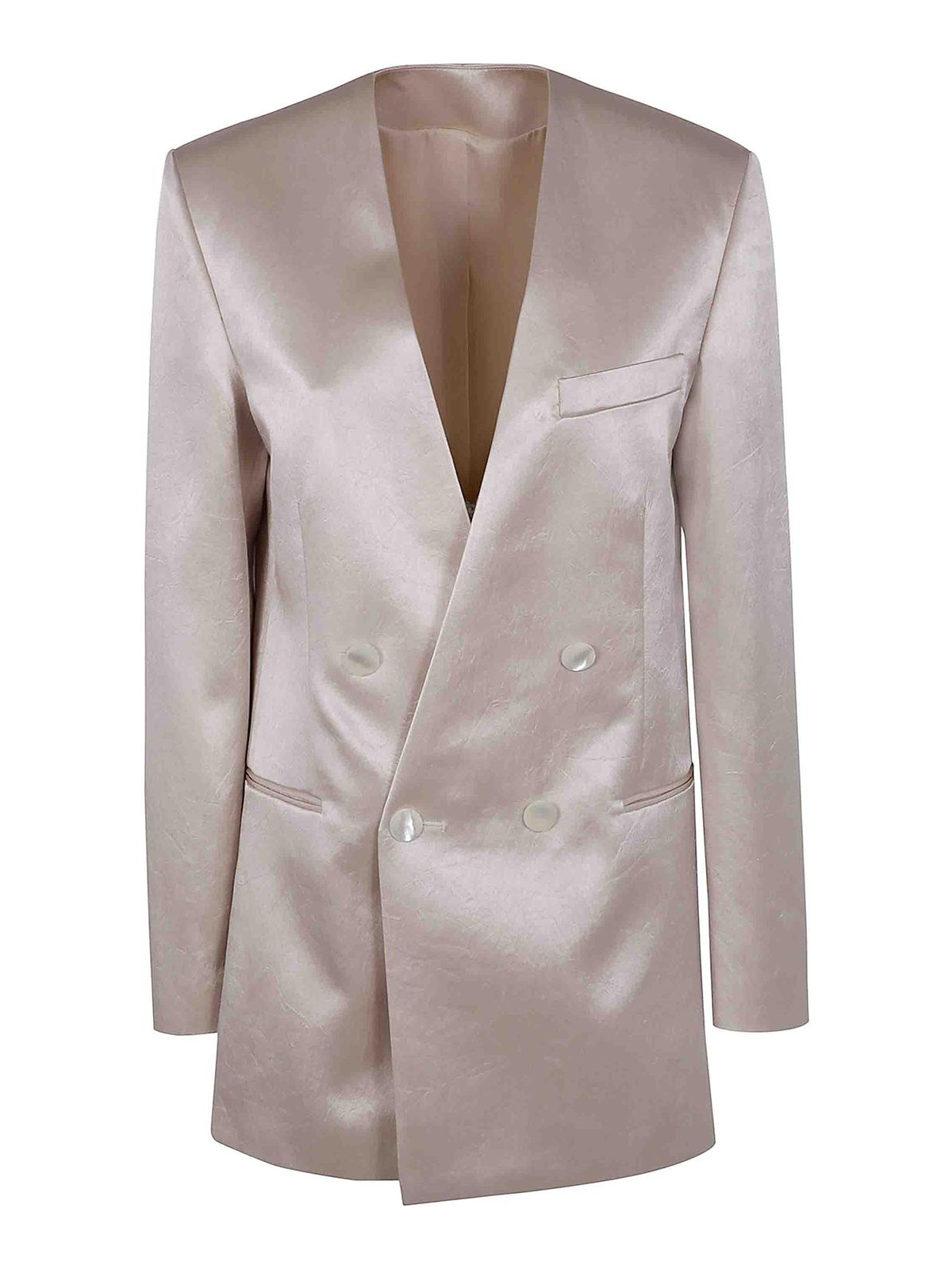 Shop Philosophy Di Lorenzo Serafini Over Doublebreast Jacket In White