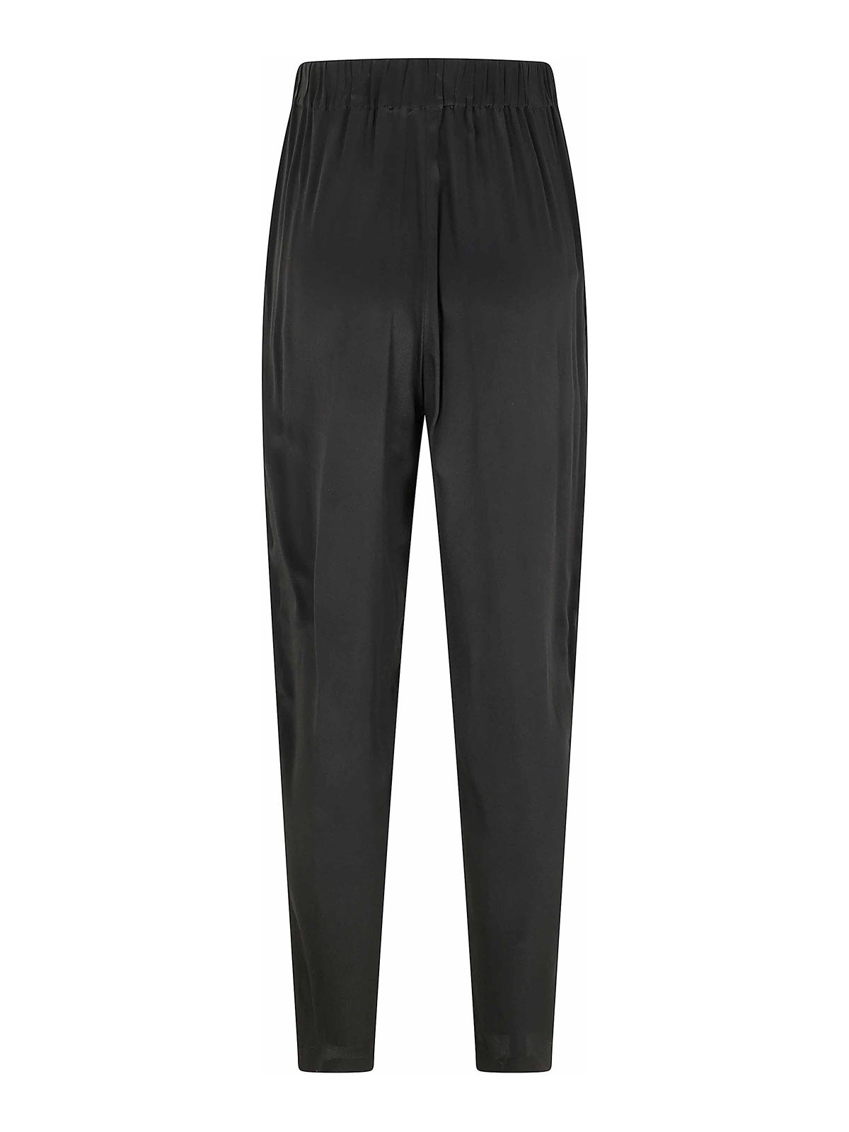 Pierantonio Gaspari Silk Trousers In Black