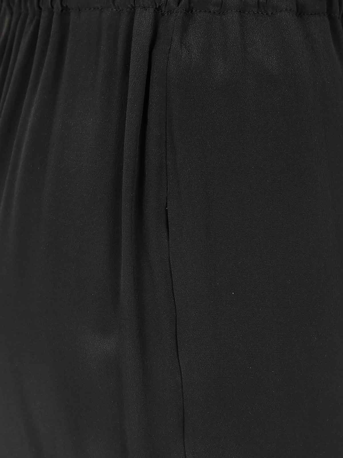 Pierantonio Gaspari Silk Trousers In Black
