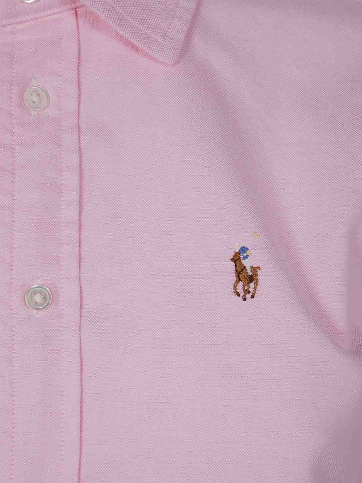 Polo Ralph Lauren Cotton Shirt In Pink