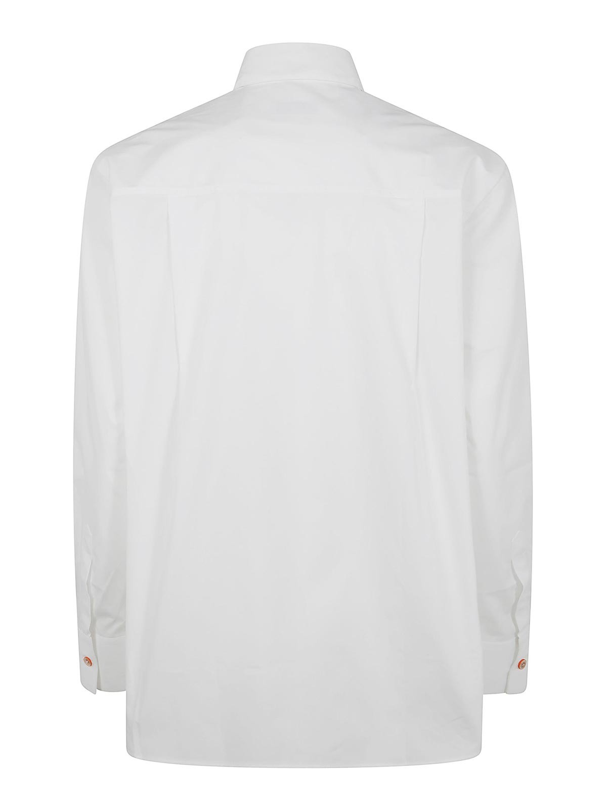 Ps By Paul Smith Ps Paul Smith Stretch Swirl Cuff Shirt In White