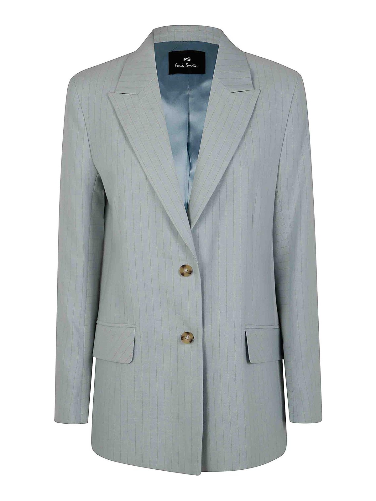 Ps By Paul Smith Ps Paul Smith Single Breasted Striped Blazer In Blue