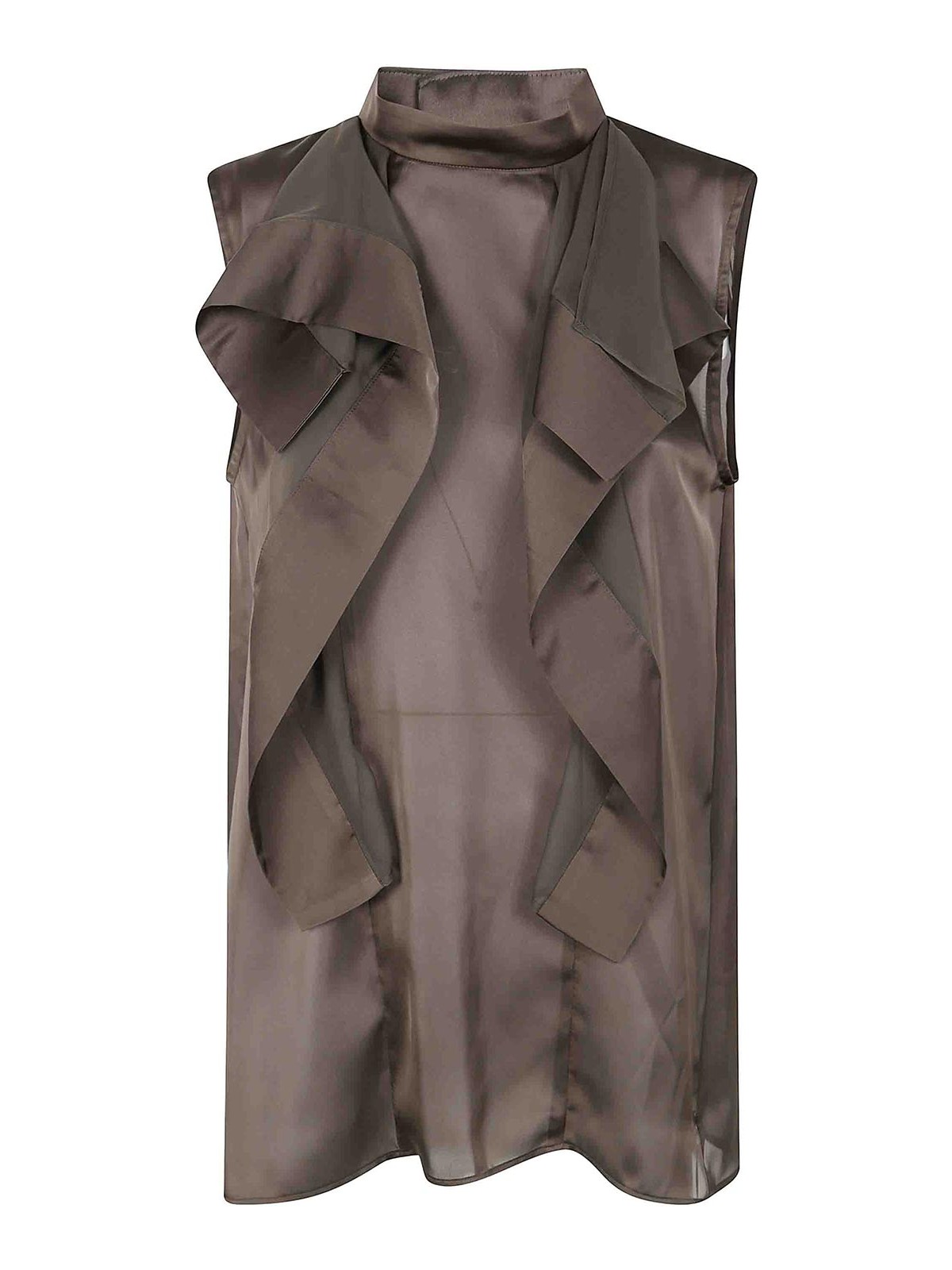 Sacai Satin X Chiffon Pullover