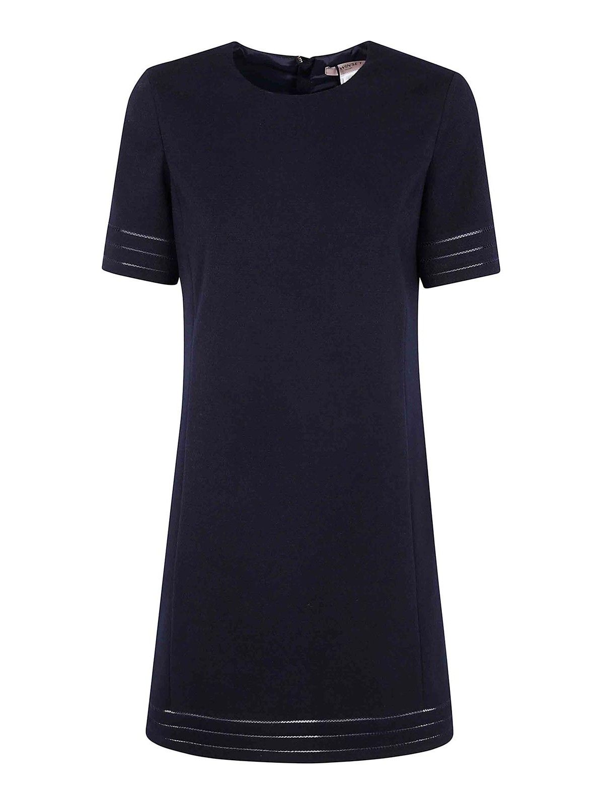 Shop Twinset Mini Dress In Blue