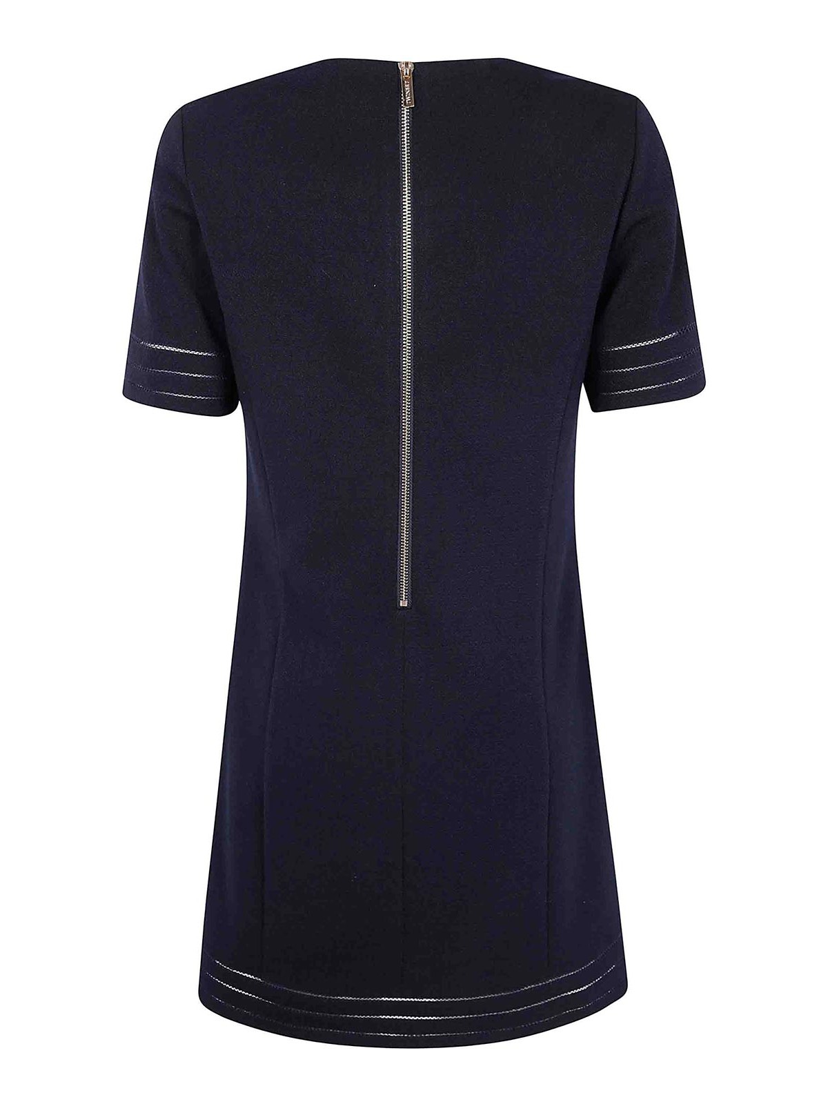 Shop Twinset Mini Dress In Blue