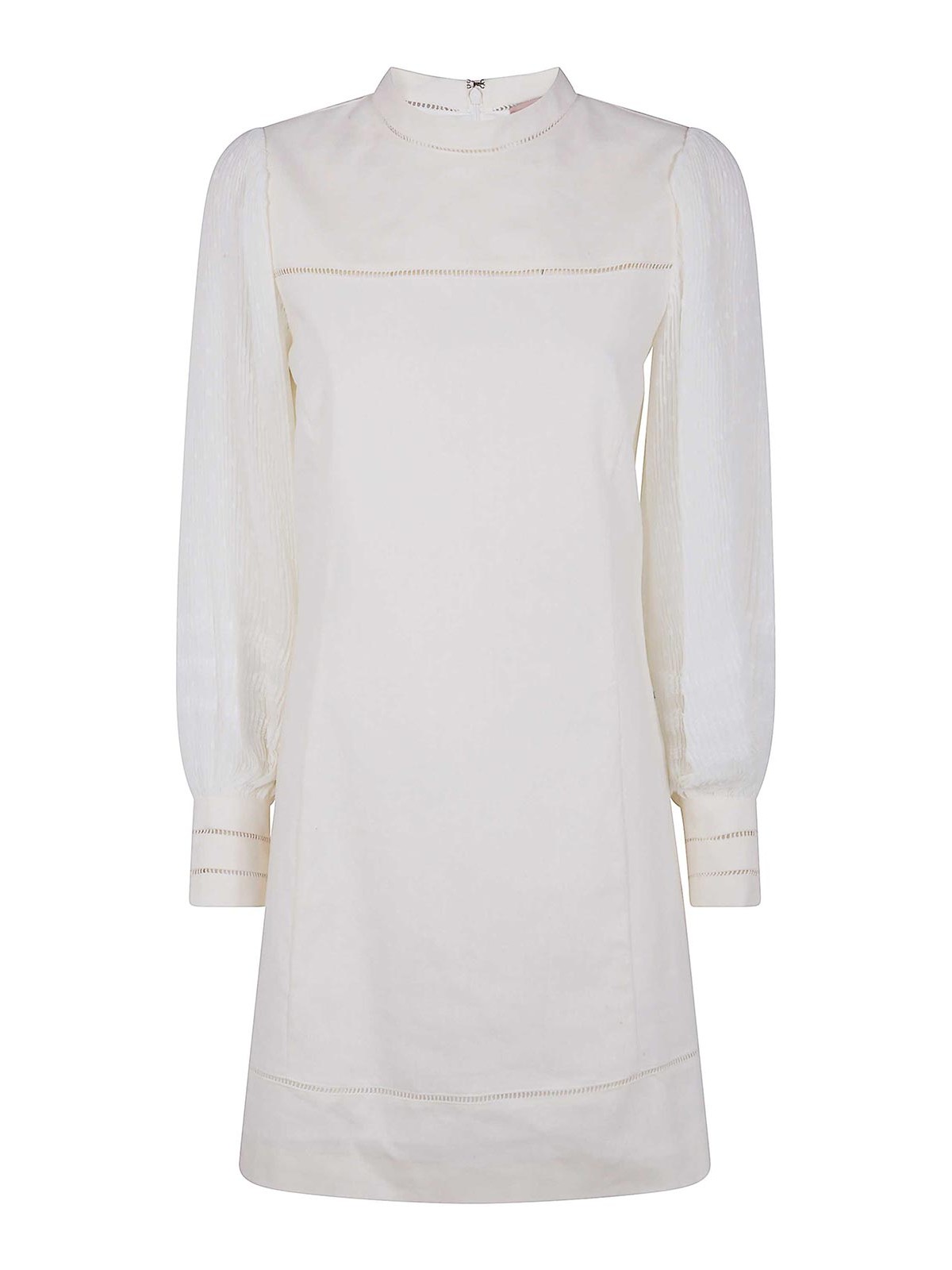 Twinset Twin-set Mini Dress In White