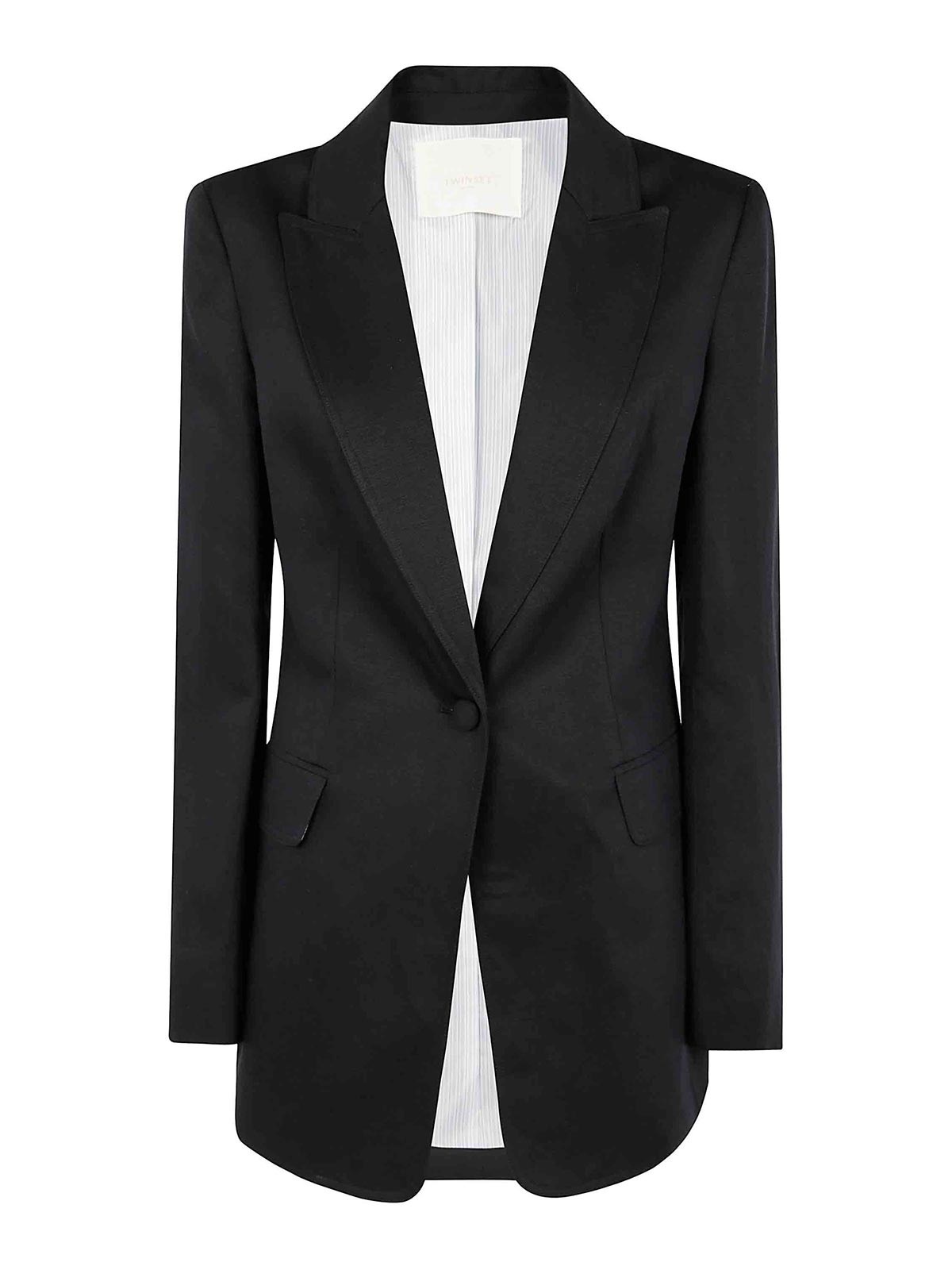 TWINSET BLAZER - NEGRO