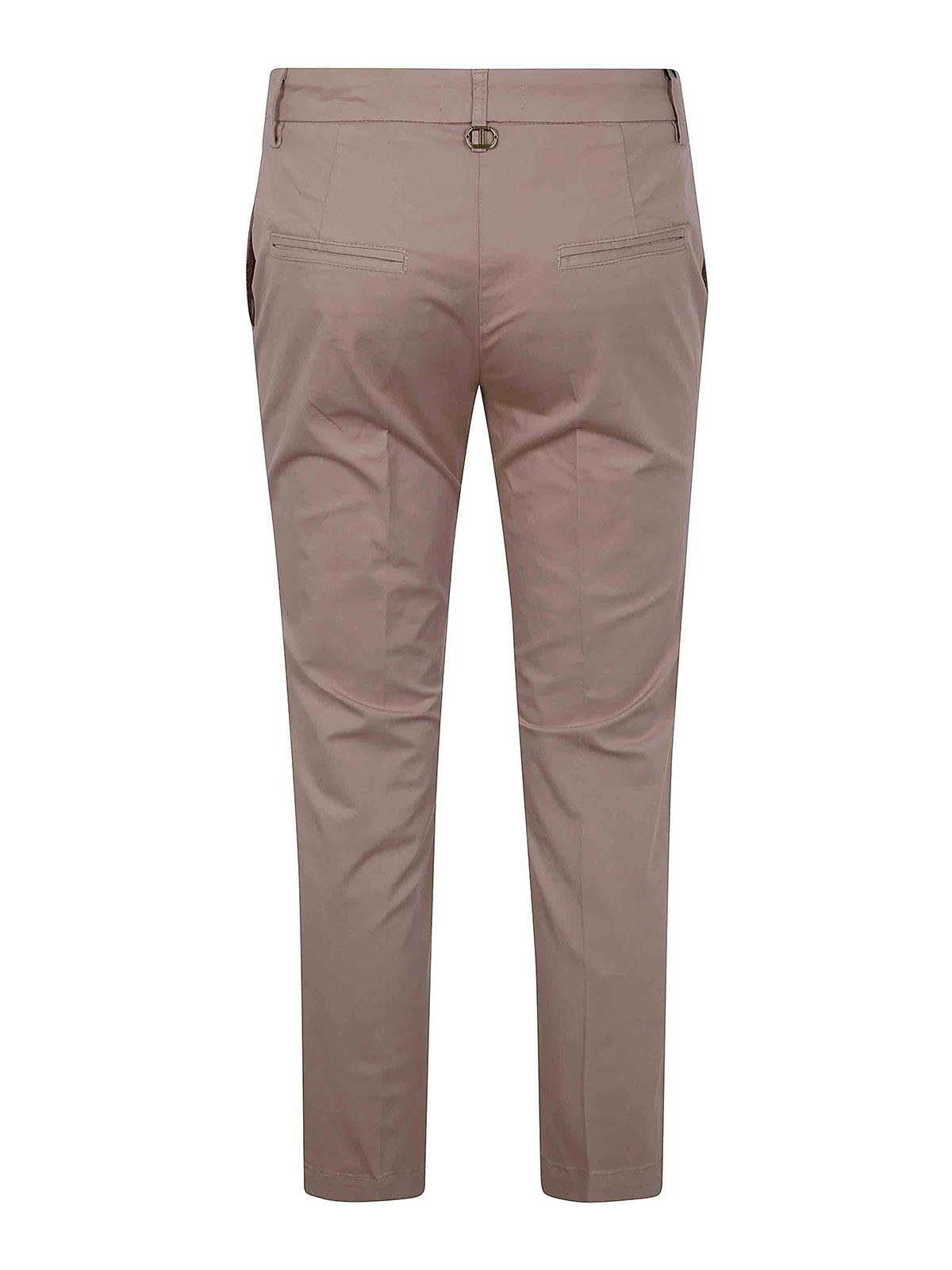 Shop Twinset Regular Trousers In Brown