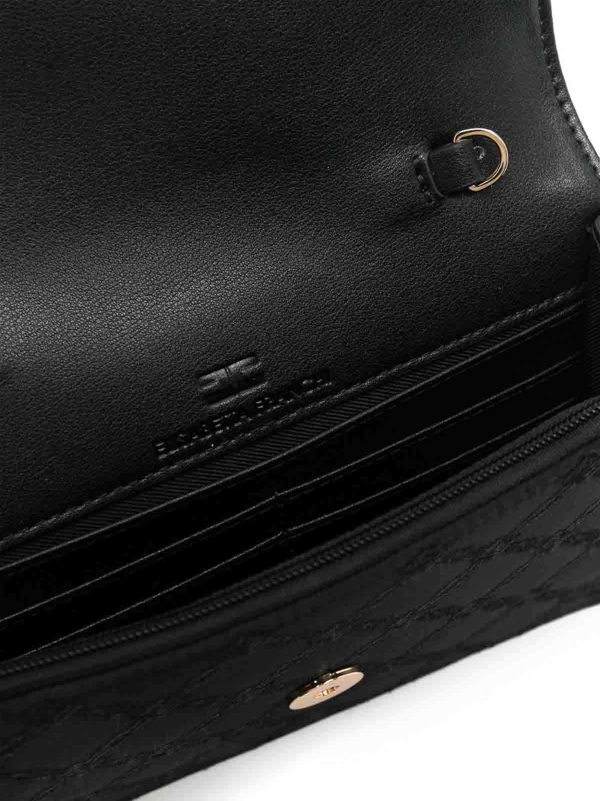 ELISABETTA FRANCHI BOLSA BANDOLERA - NEGRO