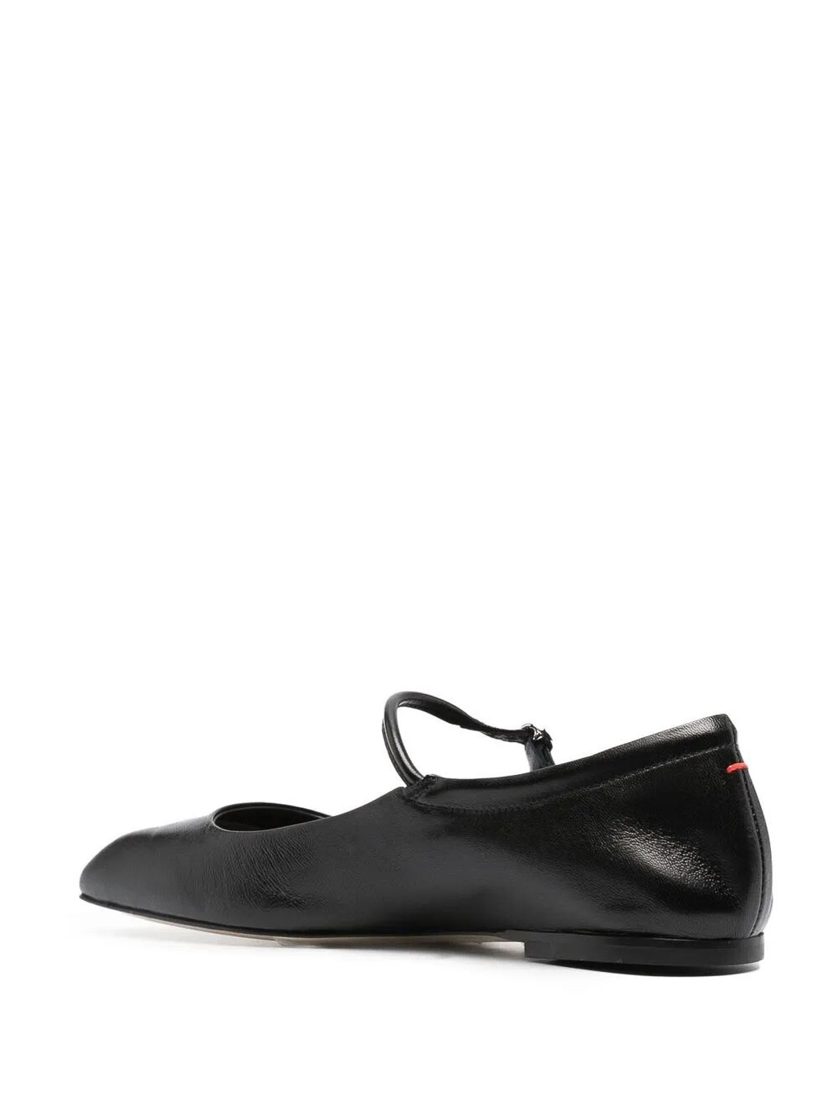 Aeyde Uma Nappa Leather Ballet Flats In Black