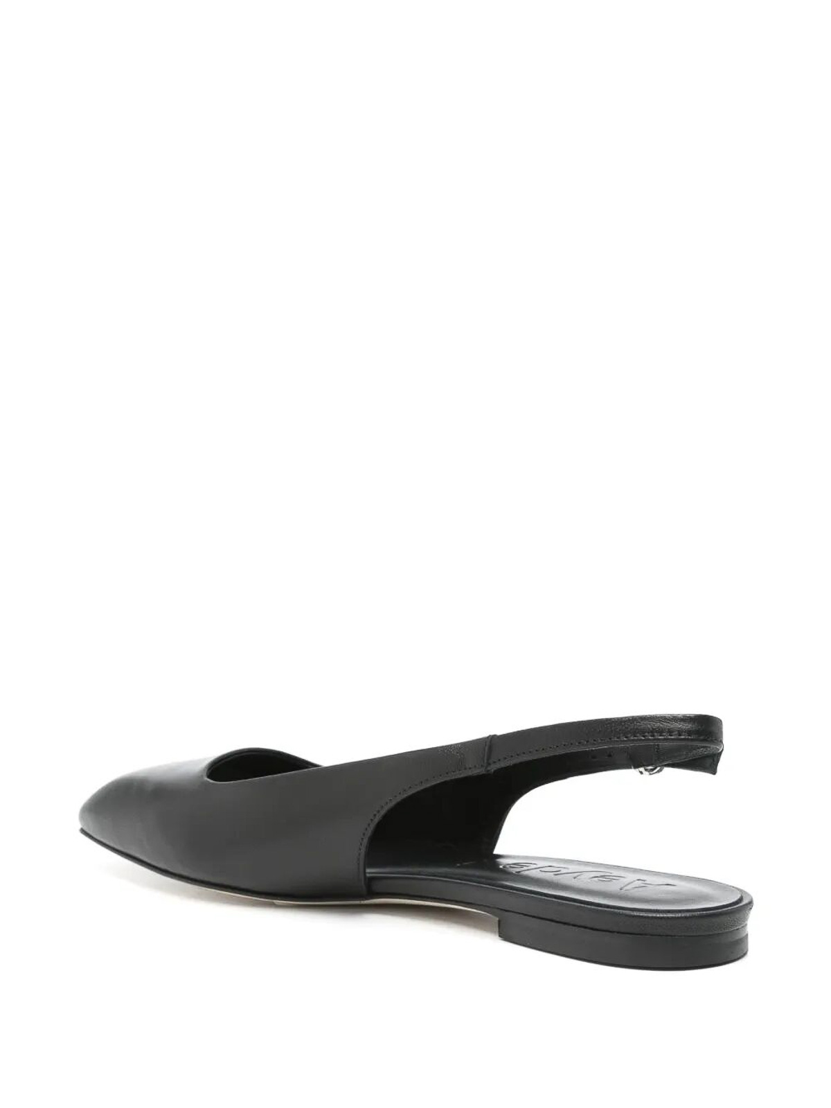Aeyde 10mm Geraldine Napa Slingback Flats In Black