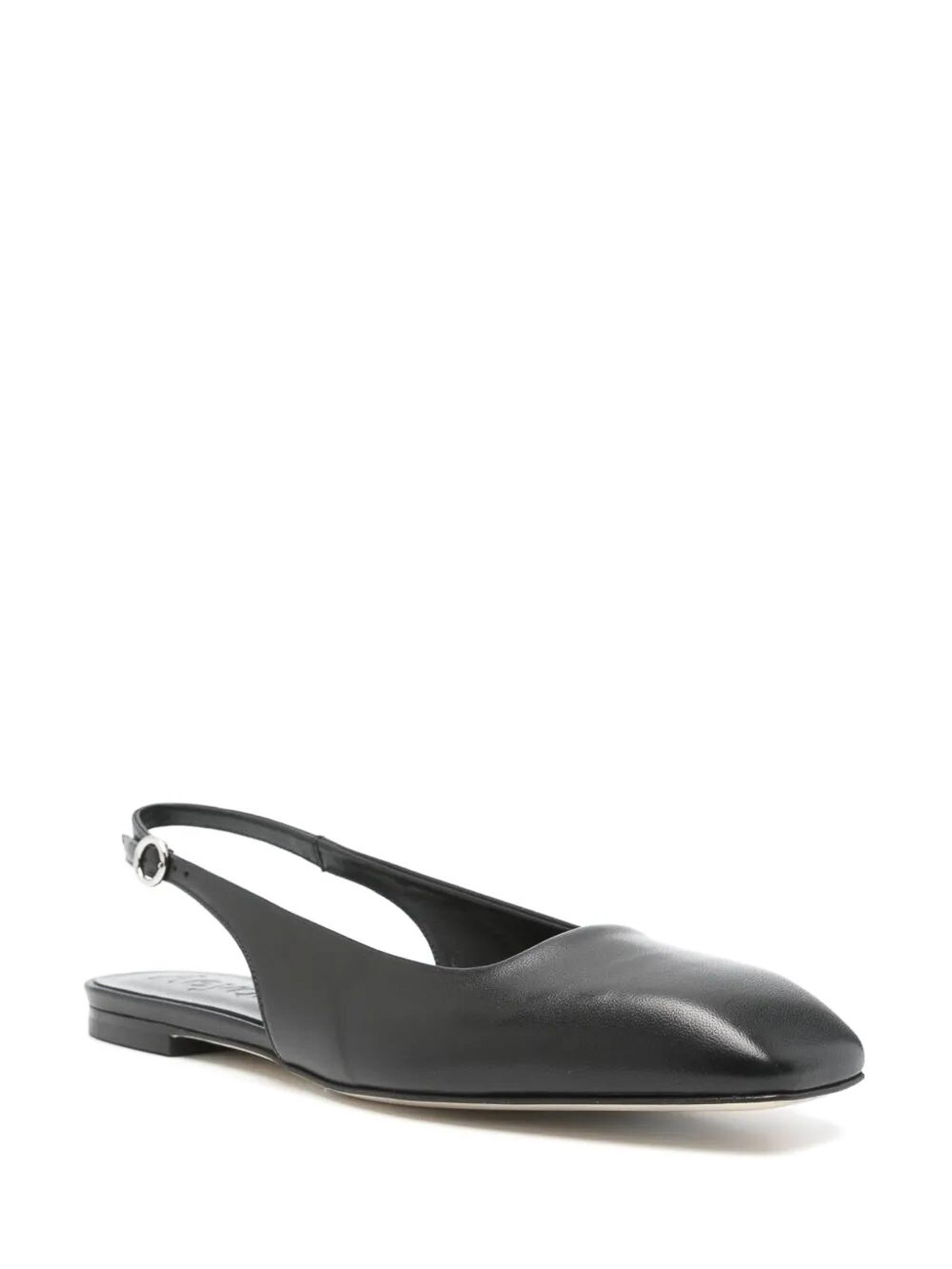 Aeyde 10mm Geraldine Napa Slingback Flats In Black