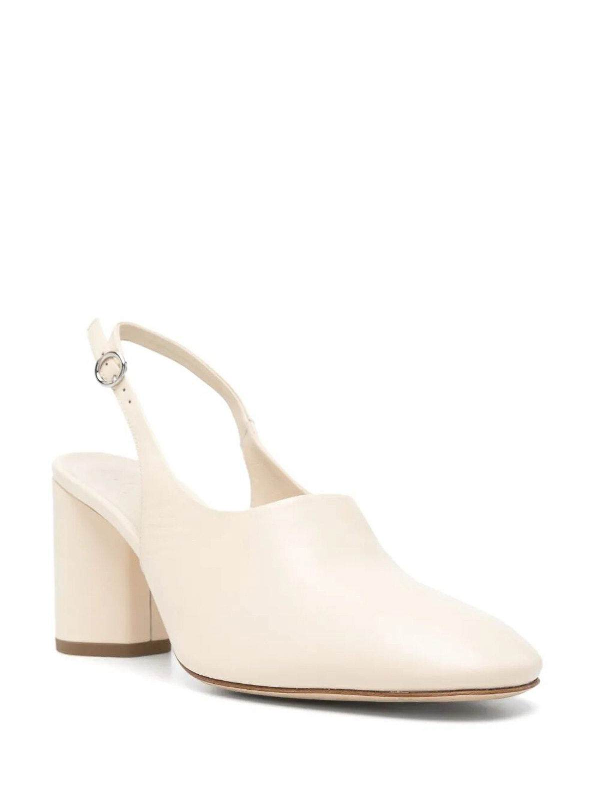 Aeyde Jamila Nappa Leather Creamy In Nude & Neutrals