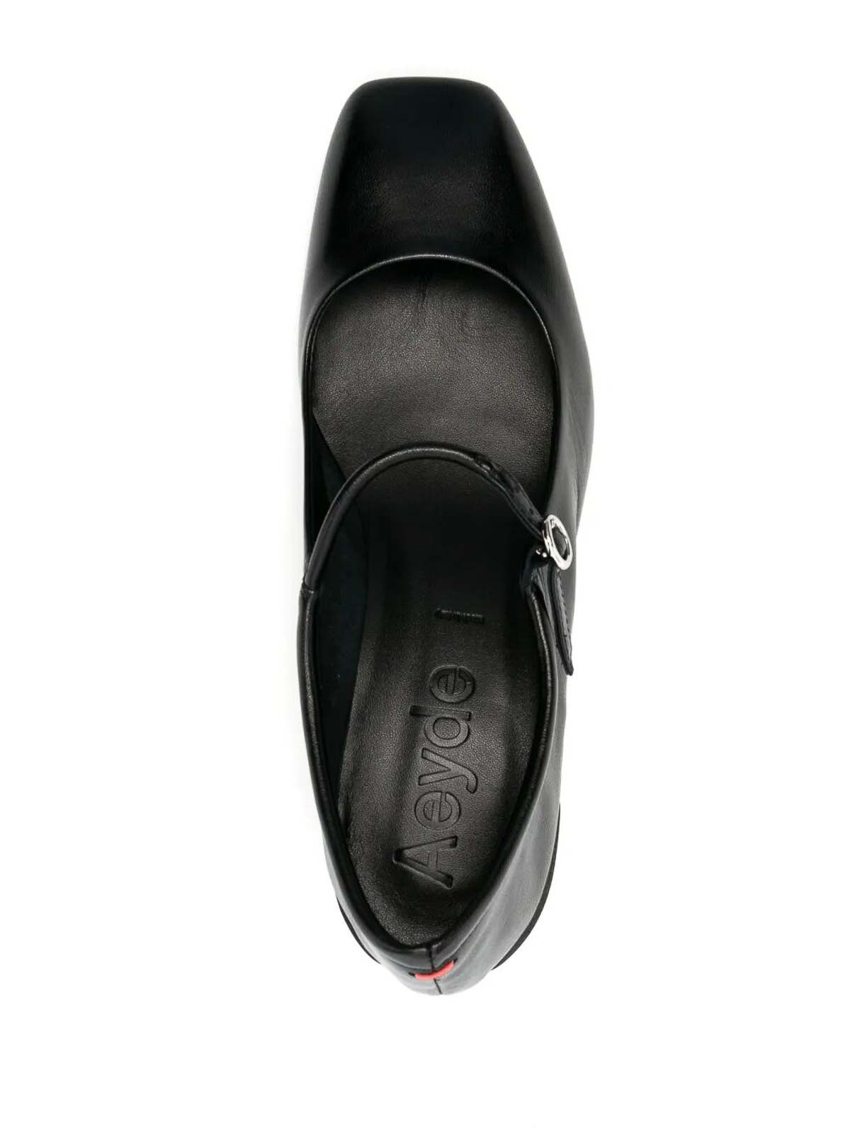 Aeyde Aline Nappa Leather Black Shoes In Black