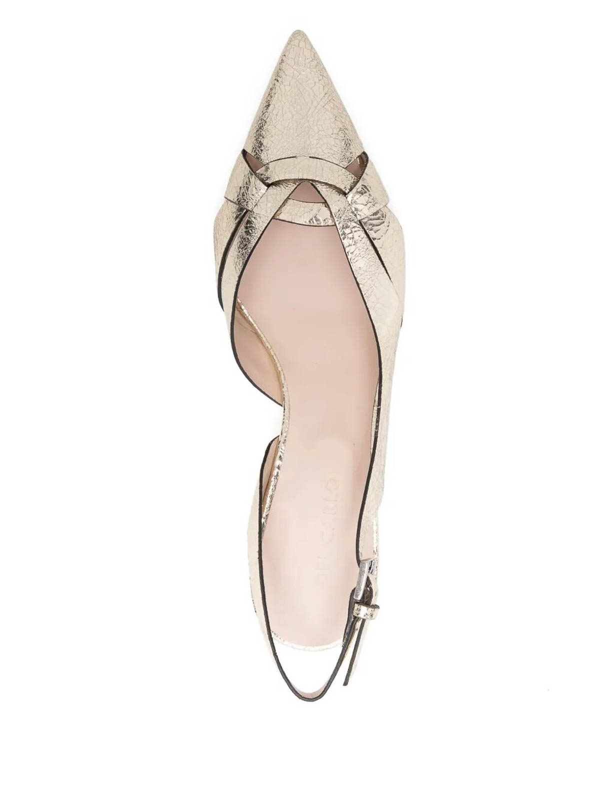 Fabrizio Del Carlo Paris Sling Back In Silver