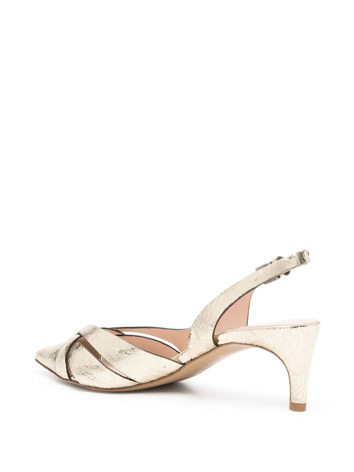 Fabrizio Del Carlo Paris Sling Back In Silver