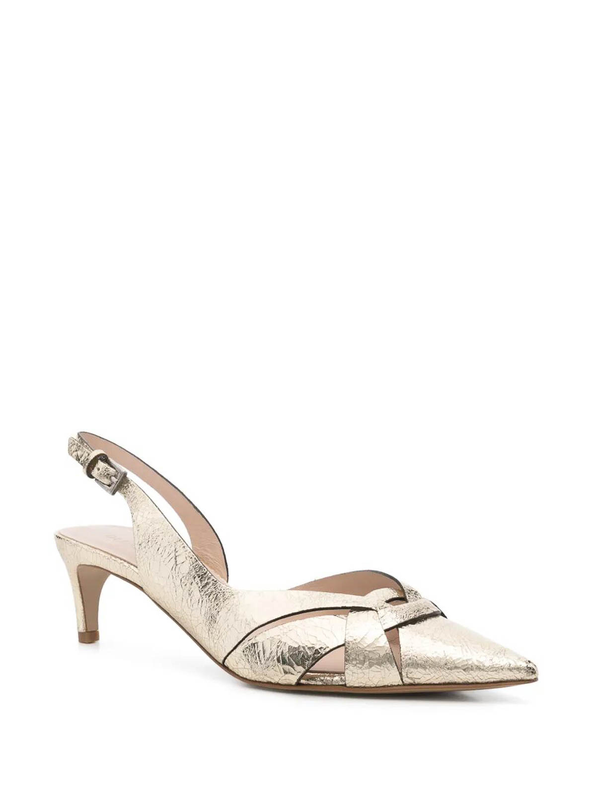 Fabrizio Del Carlo Paris Sling Back In Silver