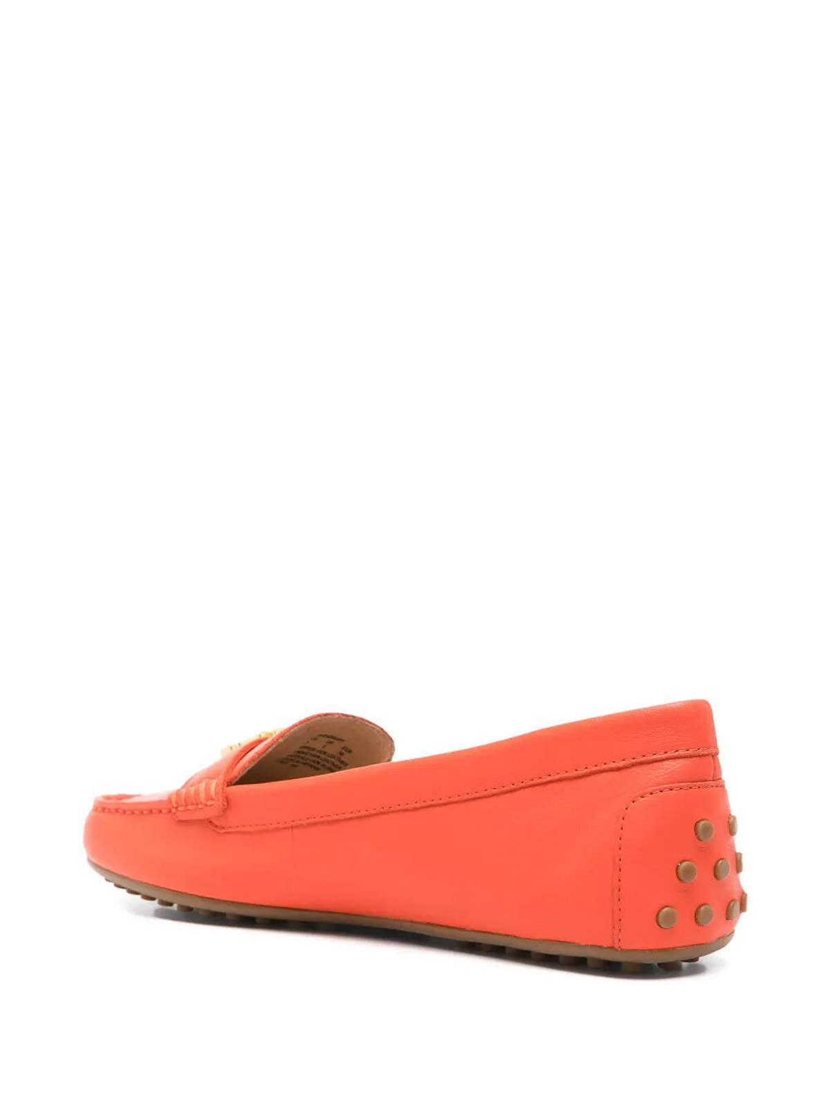 Ralph Lauren Barnsbury Flats Driver In Orange