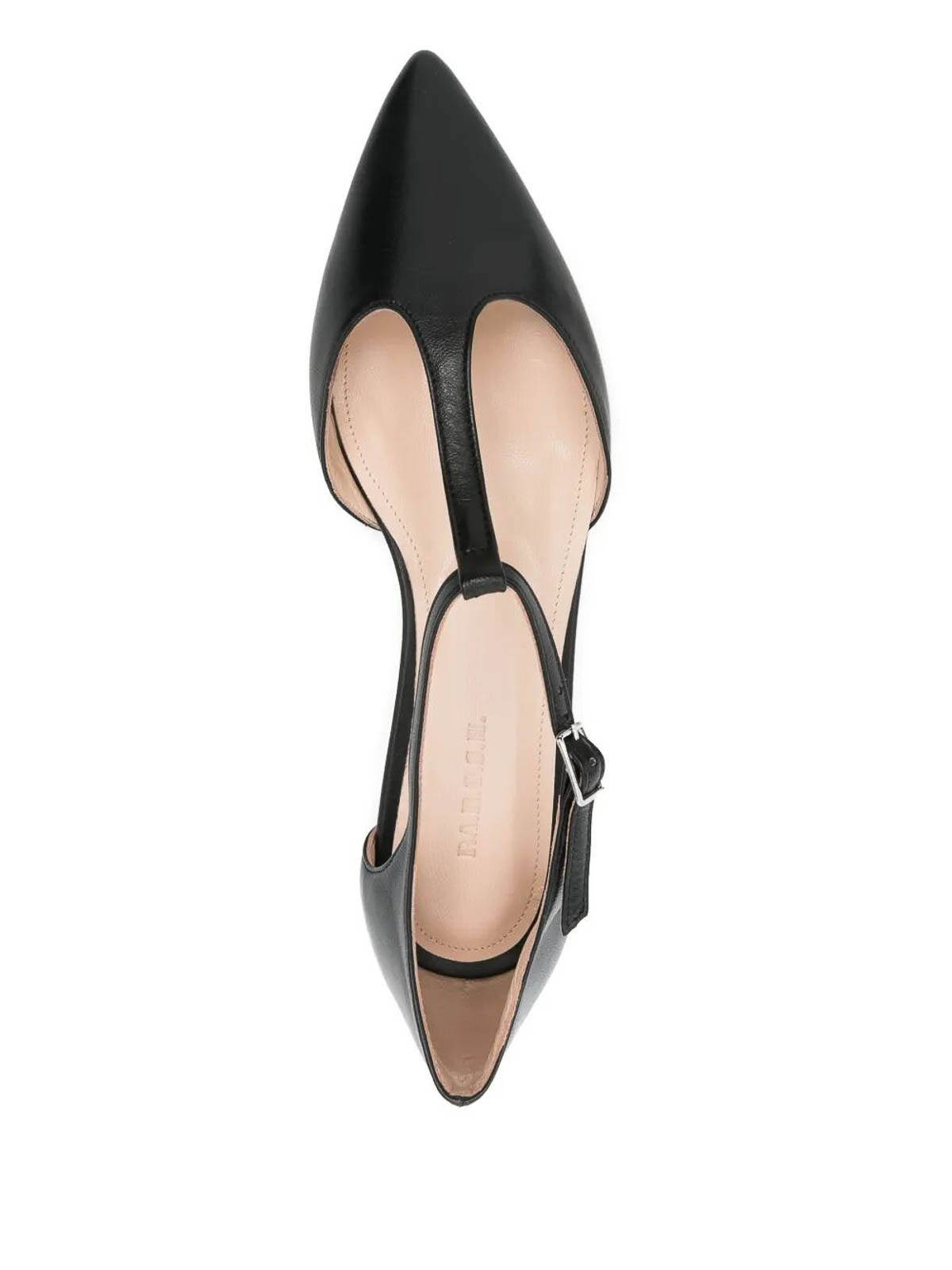 P.a.r.o.s.h Leather Ballet Flats In Black